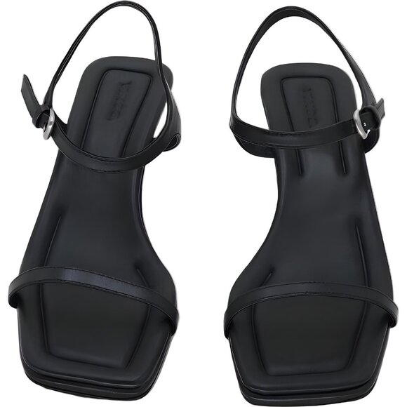 Vince Coco Leather Heeled Sandals Black Womens Dress Strappy US 8.5 EU 39 - Picture 5 of 6